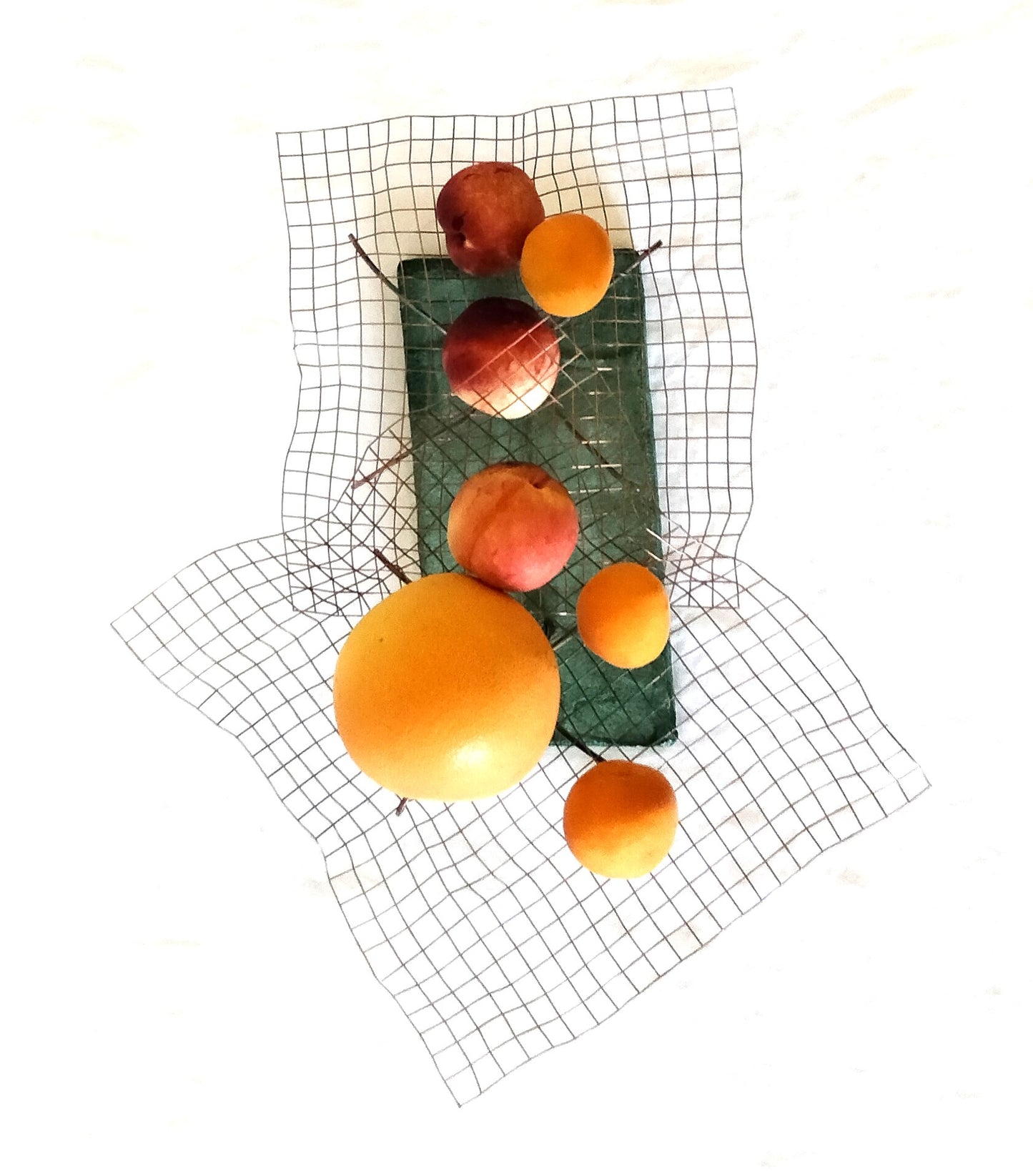 Portafrutta Centrotavola Due Alberi Da Frutta