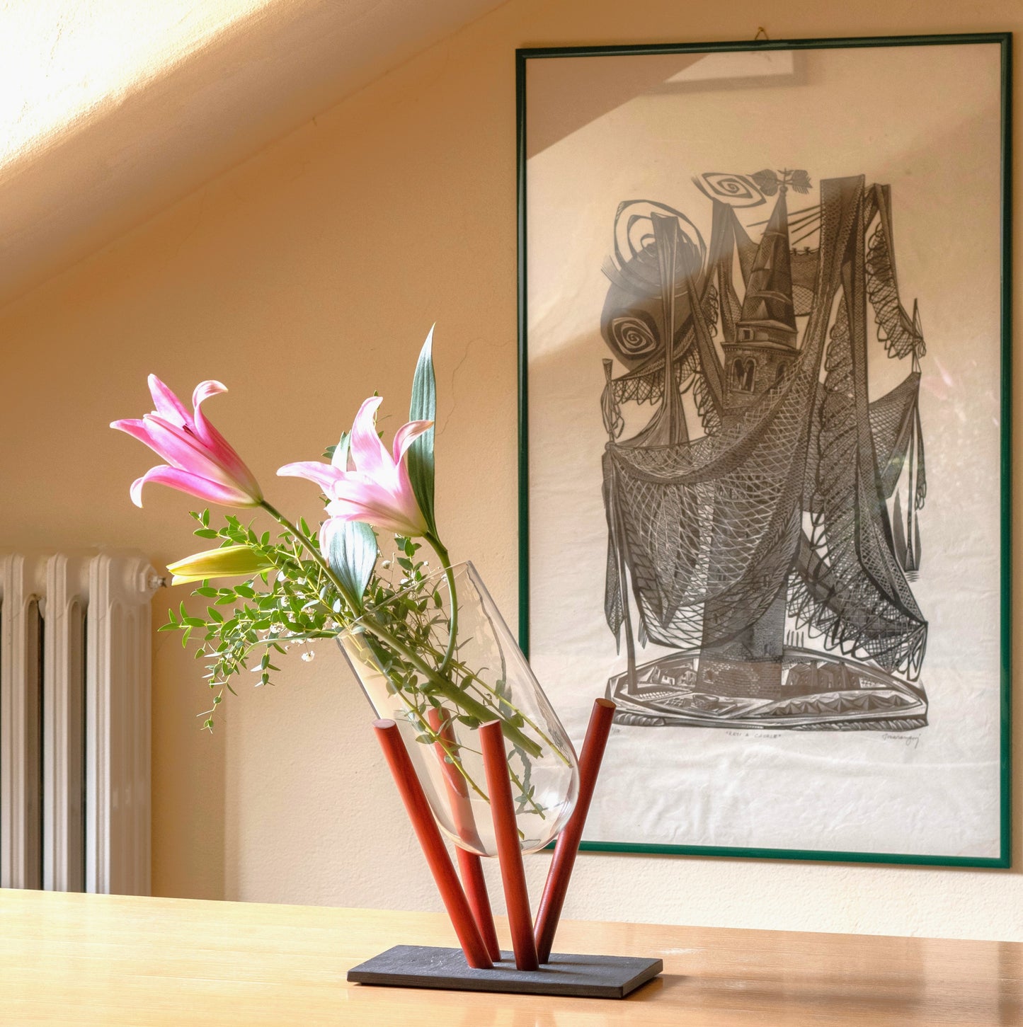 Vaso fiori in vetro Bell Maxi