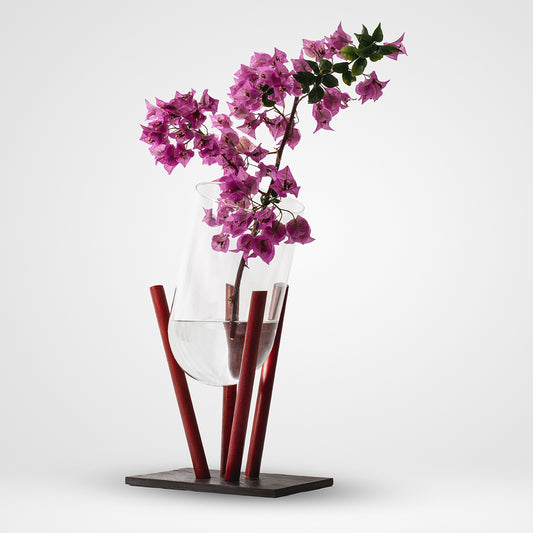 Vaso fiori in vetro Bell Maxi